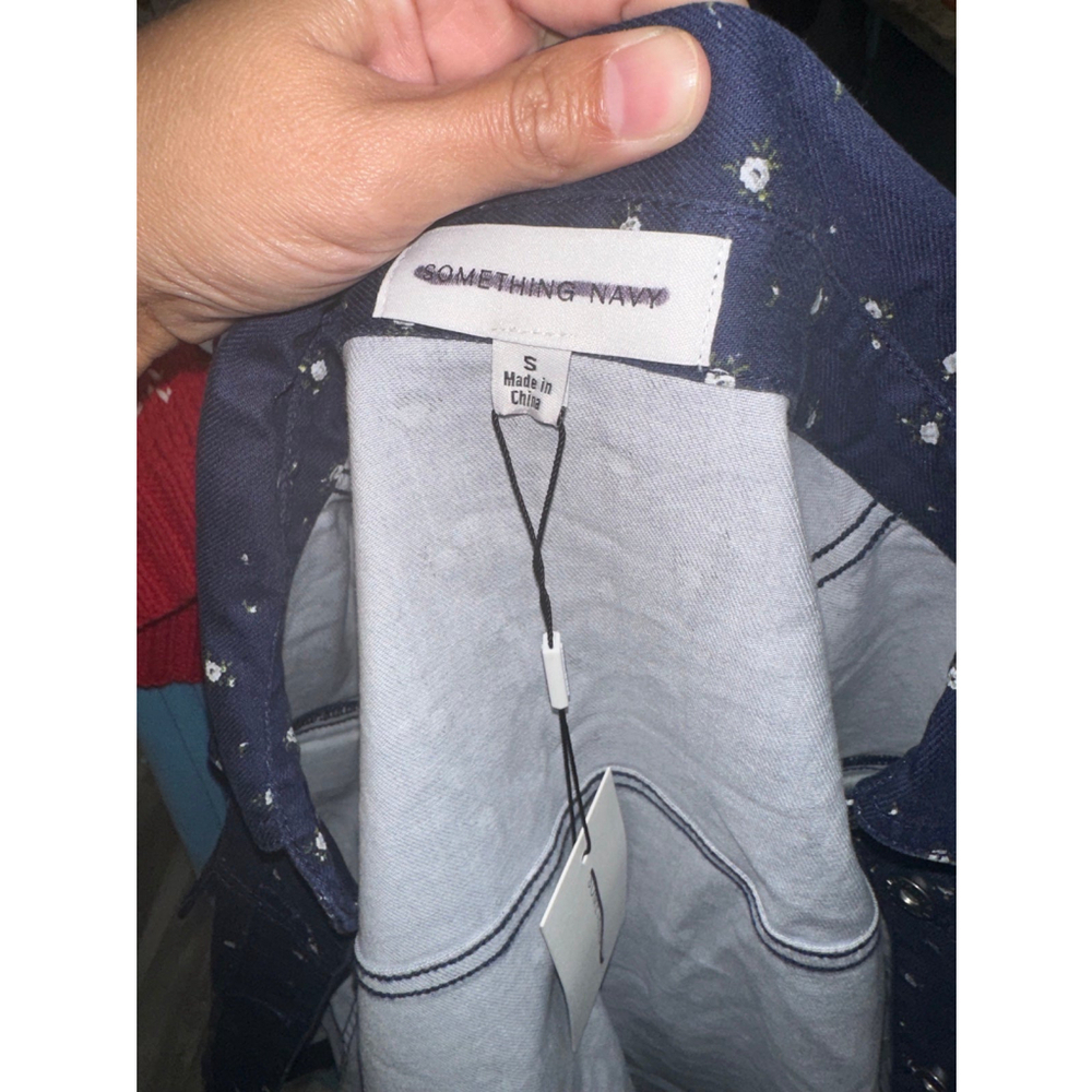 Something Navy Celeste Ruffle Jacket size small - Picture 10 of 11